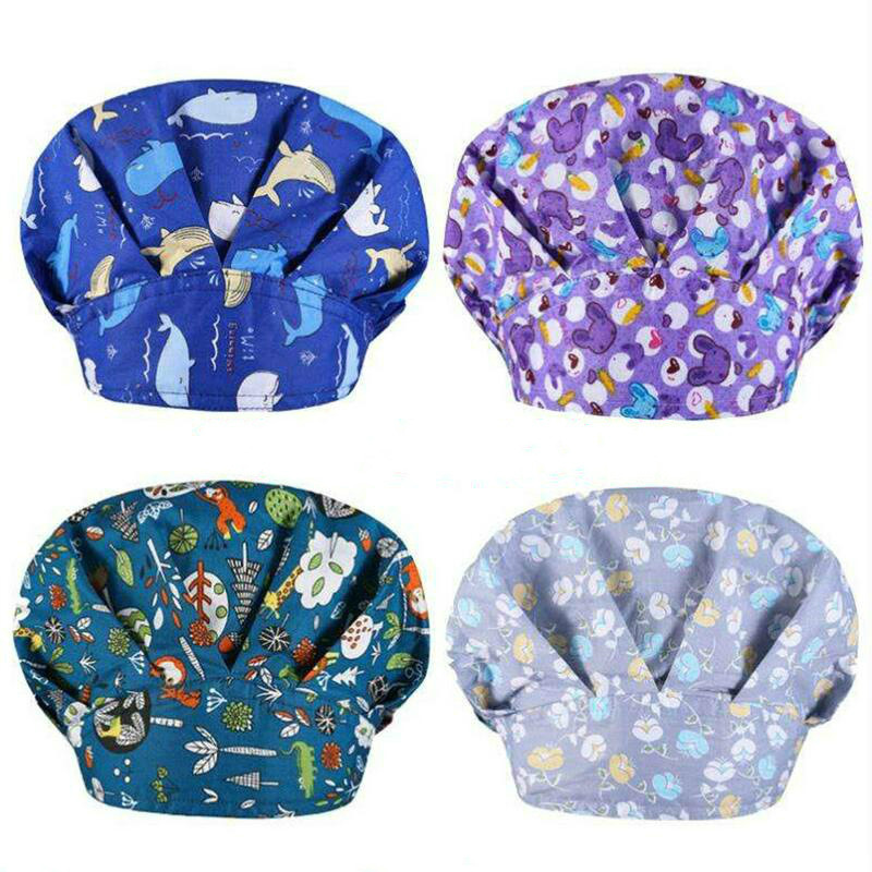 New Breathable sweat-absorbent Nurse Scrub Dust cap Cartoon Floral printing Frosted cap Puffy hat Health Workers Puffy hat, Customize
New Breathable sweat-absorbent Nurse Scrub Dust cap Cartoon Floral printing Frosted cap Puffy hat Health Workers Puffy hat, Customize