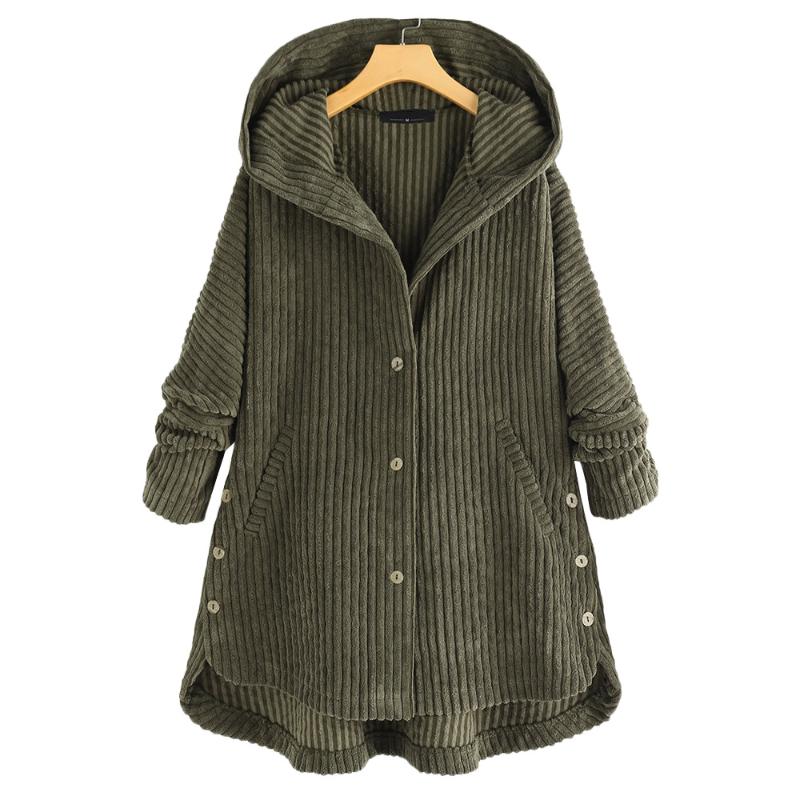 Corduroy Long Coat for Women 2021 Spring Autumn Hooded Jacket Oversized Large Plus Size Clothes Green Black Brown Manteau Femme
Corduroy Long Coat for Women 2021 Spring Autumn Hooded Jacket Oversized Large Plus Size Clothes Green Black Brown Manteau Femme