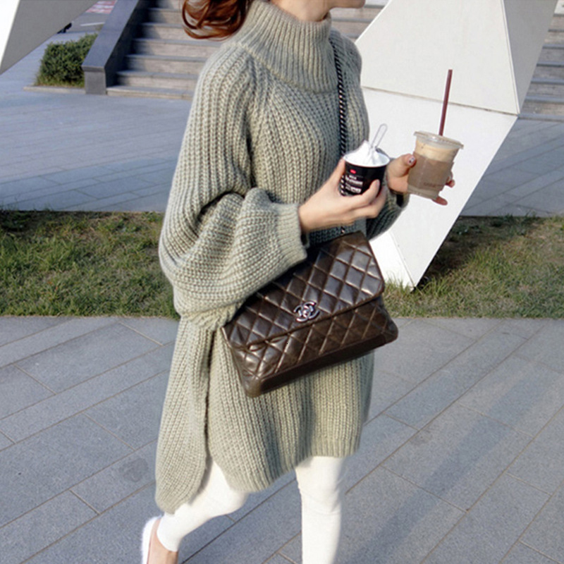2021 New Long Sleeves and Turtlenecks Women's Knitted Shirts Solid Jumpers High Collar 2 Female Color Slit Fashion Ma5a, Black
2021 New Long Sleeves and Turtlenecks Women's Knitted Shirts Solid Jumpers High Collar 2 Female Color Slit Fashion Ma5a, Black