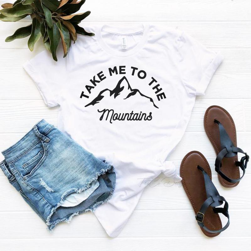 Take Me To The Mountains Graphic T Shirts Women Cotton Causal Letter Print T Shirt Summer Short Sleeve Camping Tee Ladies Tops, Black
Take Me To The Mountains Graphic T Shirts Women Cotton Causal Letter Print T Shirt Summer Short Sleeve Camping Tee Ladies Tops, Black