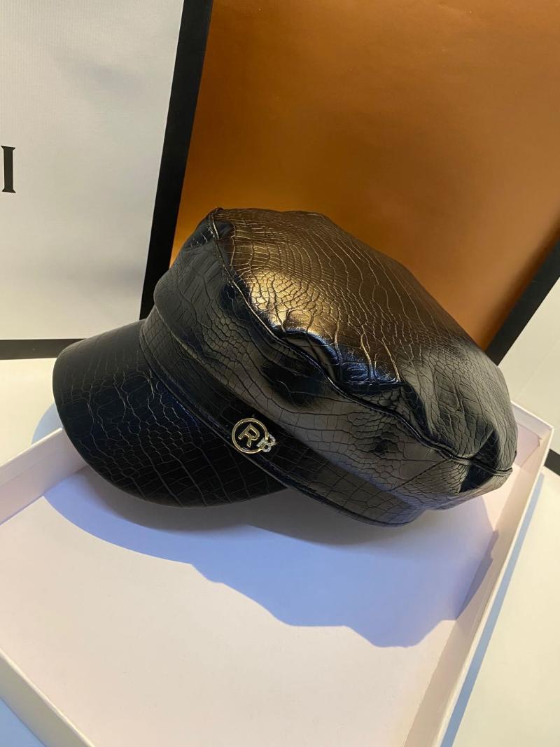 Fashion New star same hat leather hat Korean octagonal popular for men and women flat top retro Beret women's, Black
Fashion New star same hat leather hat Korean octagonal popular for men and women flat top retro Beret women's, Black