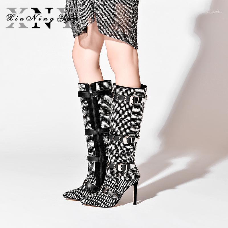 Xiuningyan Super Personality Women's Knee High Boots Fashion Genuine Leather Handmade Crystal Longe Boots Woman Casual Shoes1, Black ankle boots
Xiuningyan Super Personality Women's Knee High Boots Fashion Genuine Leather Handmade Crystal Longe Boots Woman Casual Shoes1, Black ankle boots