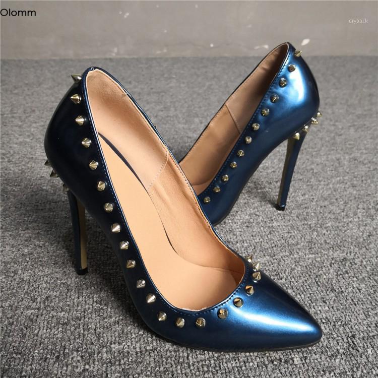 Olomm New Fashion Women Pumps Sexy Rivets Thin High Heels Pumps Charm Pointed Toe Gorgeous Blue Party Shoes Women US Size 5-151, D1768 blue
Olomm New Fashion Women Pumps Sexy Rivets Thin High Heels Pumps Charm Pointed Toe Gorgeous Blue Party Shoes Women US Size 5-151, D1768 blue
