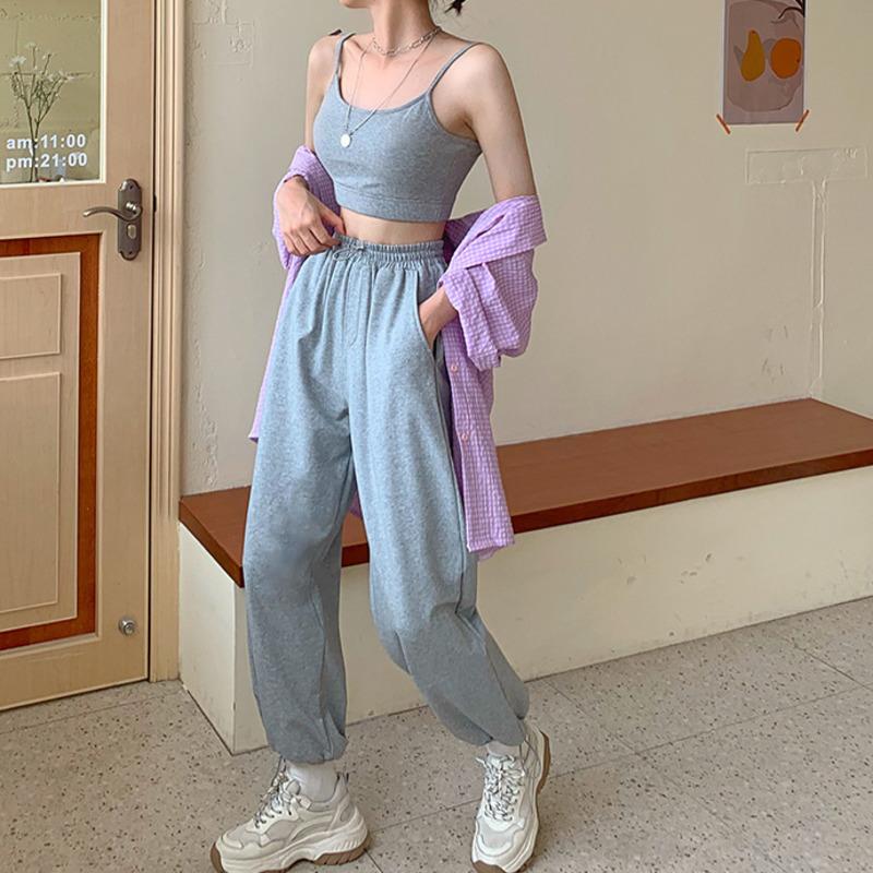 2020 Korean Style Joggers Women Loose Jogging Pnats Grey Sweatpants Fashion High Waist Jogger Pants Women Harun Pantalon, Gray tops
2020 Korean Style Joggers Women Loose Jogging Pnats Grey Sweatpants Fashion High Waist Jogger Pants Women Harun Pantalon, Gray tops