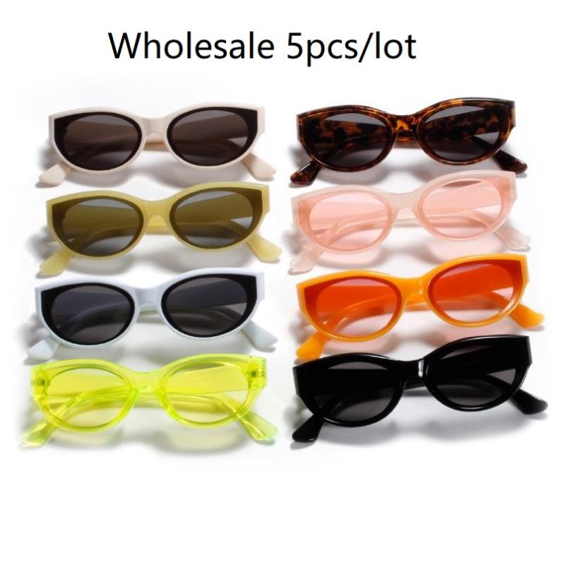 Wholesale 5pcs/lot Vintage Cat Eye Sunglasses Women Colorful Shades 2021 Brand Fashion Sun glasses For Womens gafas de sol
Wholesale 5pcs/lot Vintage Cat Eye Sunglasses Women Colorful Shades 2021 Brand Fashion Sun glasses For Womens gafas de sol