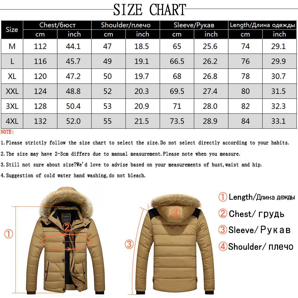 AKSR Men's Winter Jacket Coat Thick Fleece Warm Winter Coat Men Fur Hooded Collar Large Size Parka Windbreaker Casaco Masculino 201128