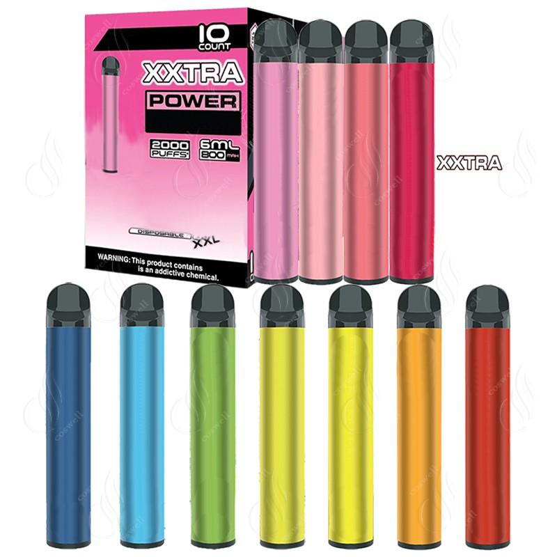 Newest Bang XXL XXTRA 2000Puffs Disposable Vape Device Pen 800mAh Power Battery Pre-filled 6ml Pods Cartridge Vapor eCigs Portable Vaporizer
Newest Bang XXL XXTRA 2000Puffs Disposable Vape Device Pen 800mAh Power Battery Pre-filled 6ml Pods Cartridge Vapor eCigs Portable Vaporizer
