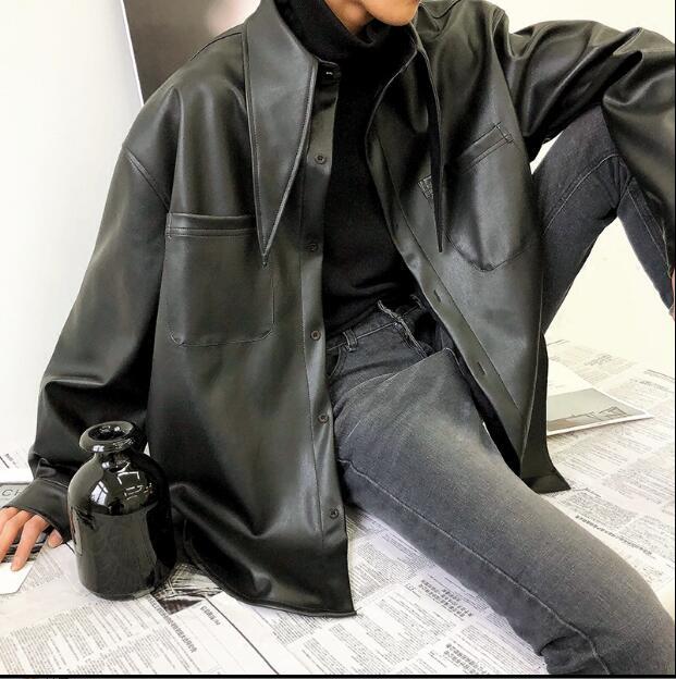 2021 New Top Men Ulzzang Wool Loose College Couple Leather Shirt Jacket Jacket. F29C, 12
2021 New Top Men Ulzzang Wool Loose College Couple Leather Shirt Jacket Jacket. F29C, 12