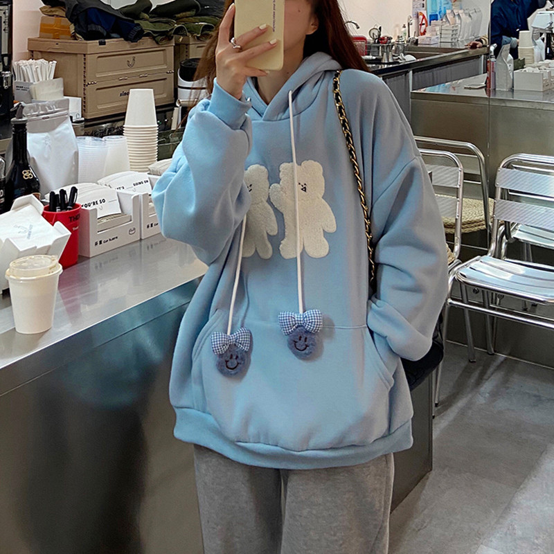 2021 New 3 colours Autumn winter bear style cartoons thicking hoodies of women warm sweaters and pullovers (f4187) DSPH, Green
2021 New 3 colours Autumn winter bear style cartoons thicking hoodies of women warm sweaters and pullovers (f4187) DSPH, Green