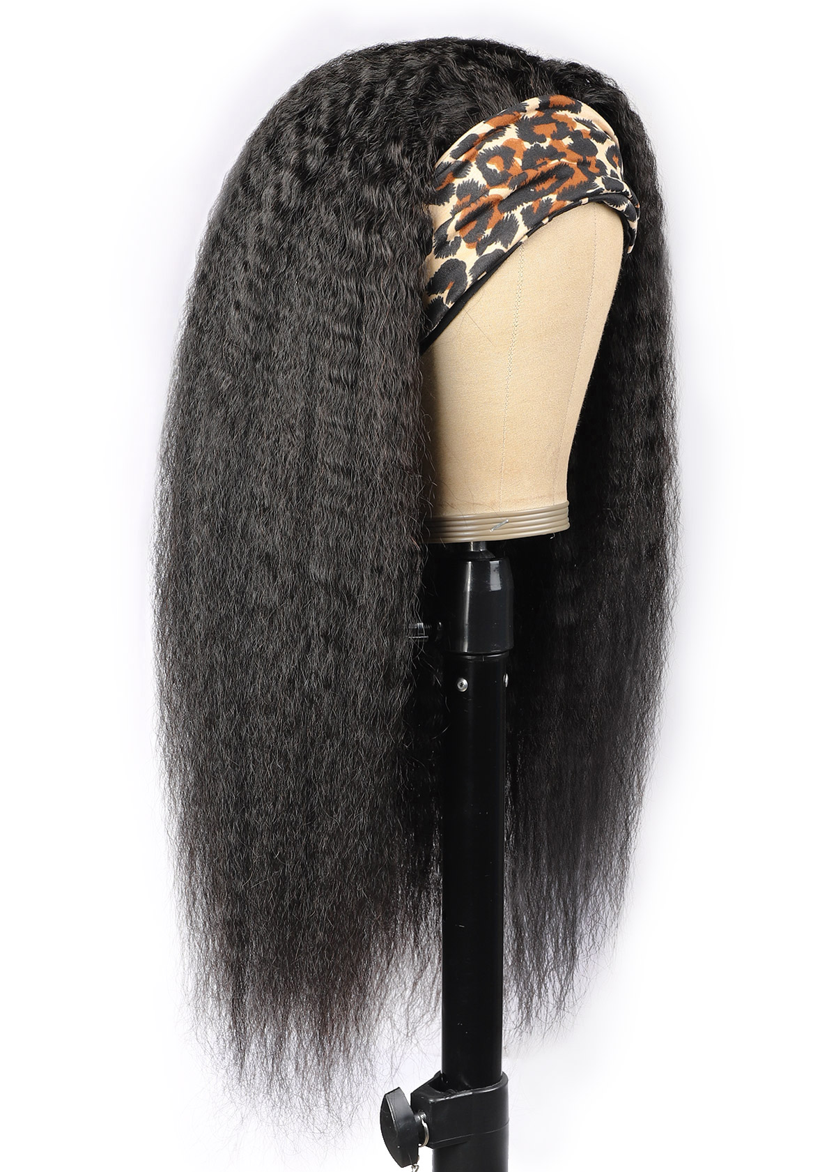 Ishow Yaki Straight Human Hair Wigs With Headbands Long 28 30inch Body Water Headband Wig Loose Deep Curly None Lace Wigs for Women All Ages Natural C