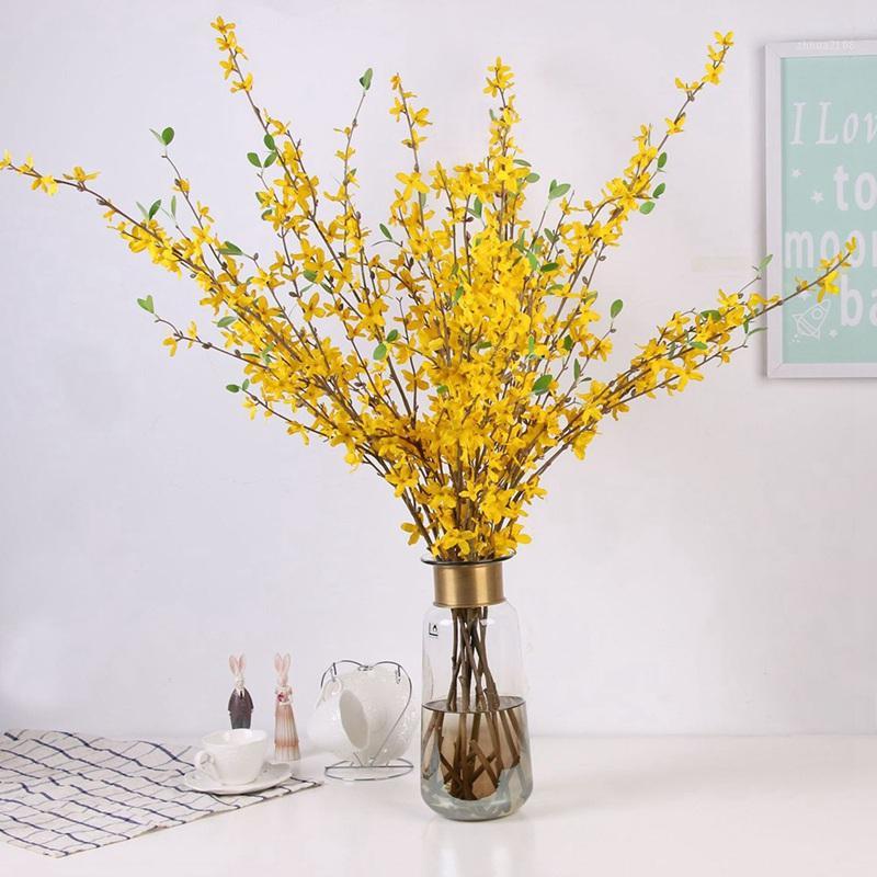 Artificial Silk Spring Flowers Forsythia Plastic Craft Flower Fake Plant Wedding Home Party Table Office Gift Decoration DIY1, Yw
Artificial Silk Spring Flowers Forsythia Plastic Craft Flower Fake Plant Wedding Home Party Table Office Gift Decoration DIY1, Yw