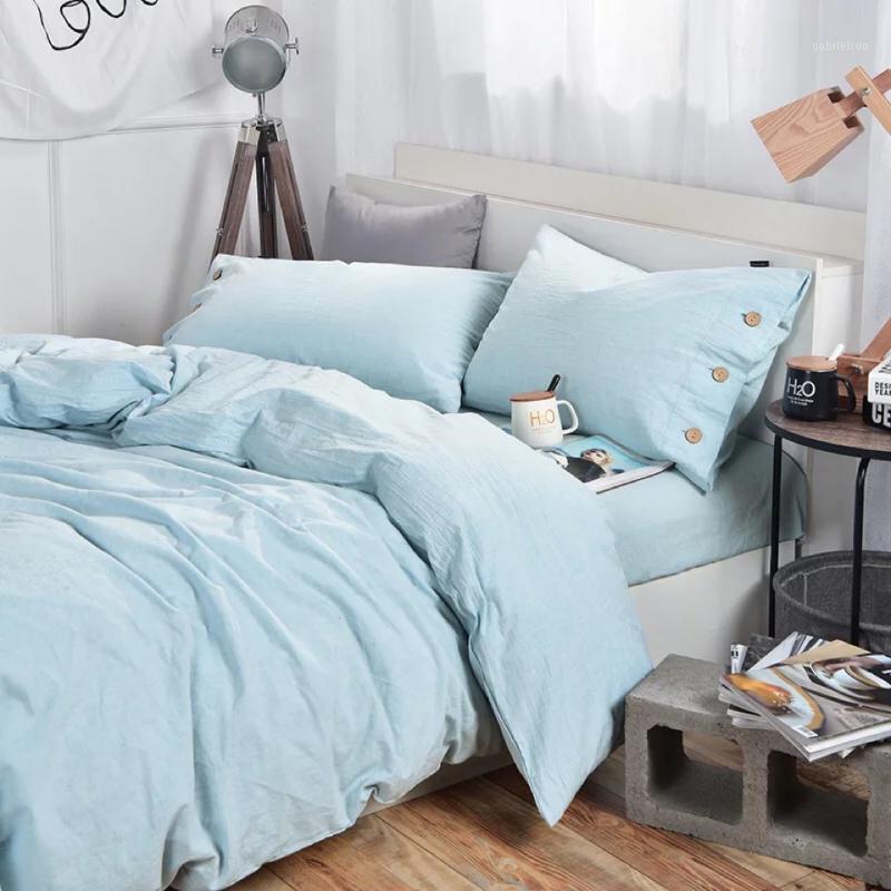 Sky Blue Bedding Set Home Textile King Size 4pc Solid Color Hotel Quilt/duvet Cover Bed Linen Bedclothes1, White
Sky Blue Bedding Set Home Textile King Size 4pc Solid Color Hotel Quilt/duvet Cover Bed Linen Bedclothes1, White