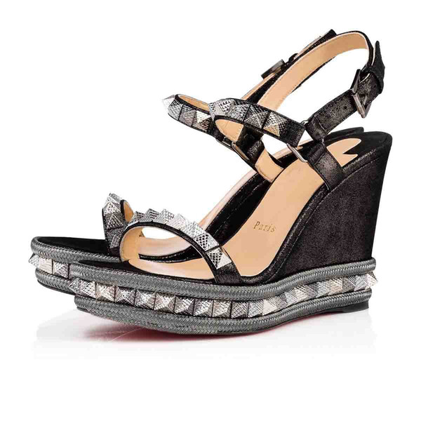 Excellent Women's Red Bottom Shoes Cataclou Wedge Sandals With Stud Black,White Leather High Heel Ankle Strap Gladiator Sandal Ladies Dress
Excellent Women's Red Bottom Shoes Cataclou Wedge Sandals With Stud Black,White Leather High Heel Ankle Strap Gladiator Sandal Ladies Dress