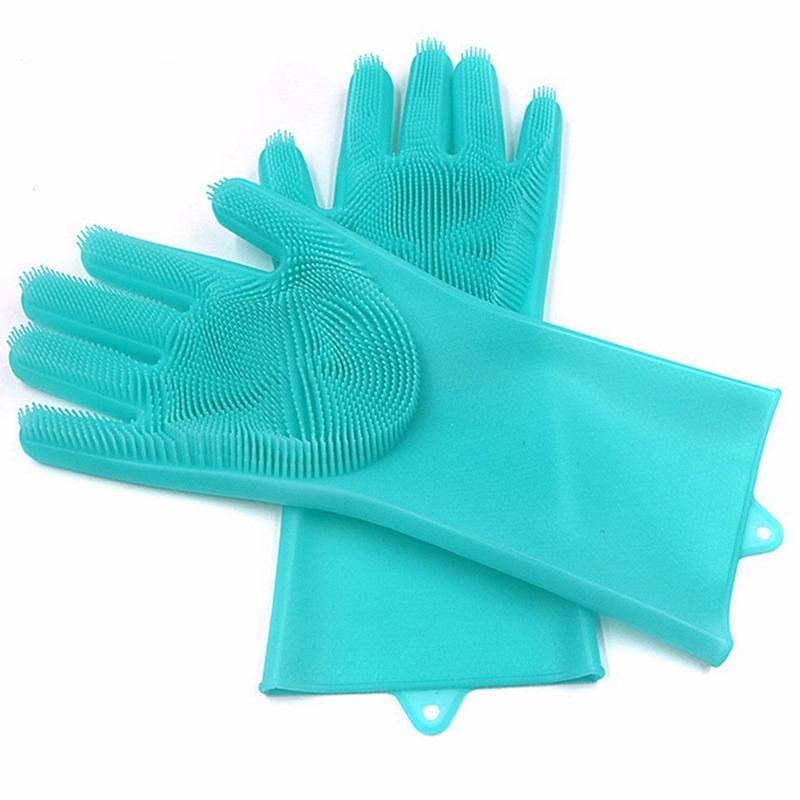 1Pair Dishwashing Gloves Kitchen Silicone Cleaning Gloves Magic Silicone Dish Washing For Household Scrubber
1Pair Dishwashing Gloves Kitchen Silicone Cleaning Gloves Magic Silicone Dish Washing For Household Scrubber