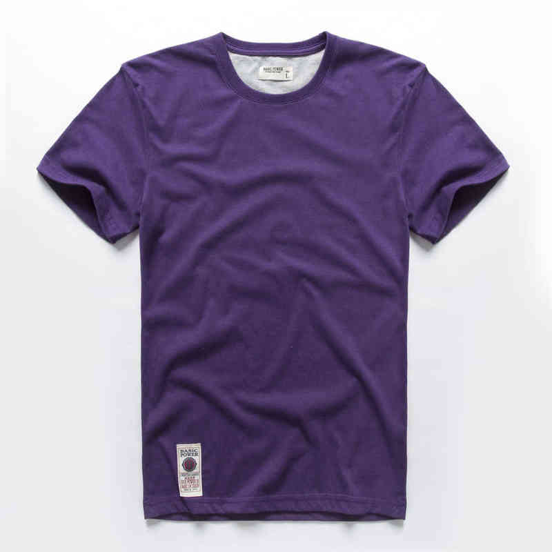 New Summer Men's t-shirt cotton white solid t shirt men causal o-neck basic tshirt male high quality classical tops G220216