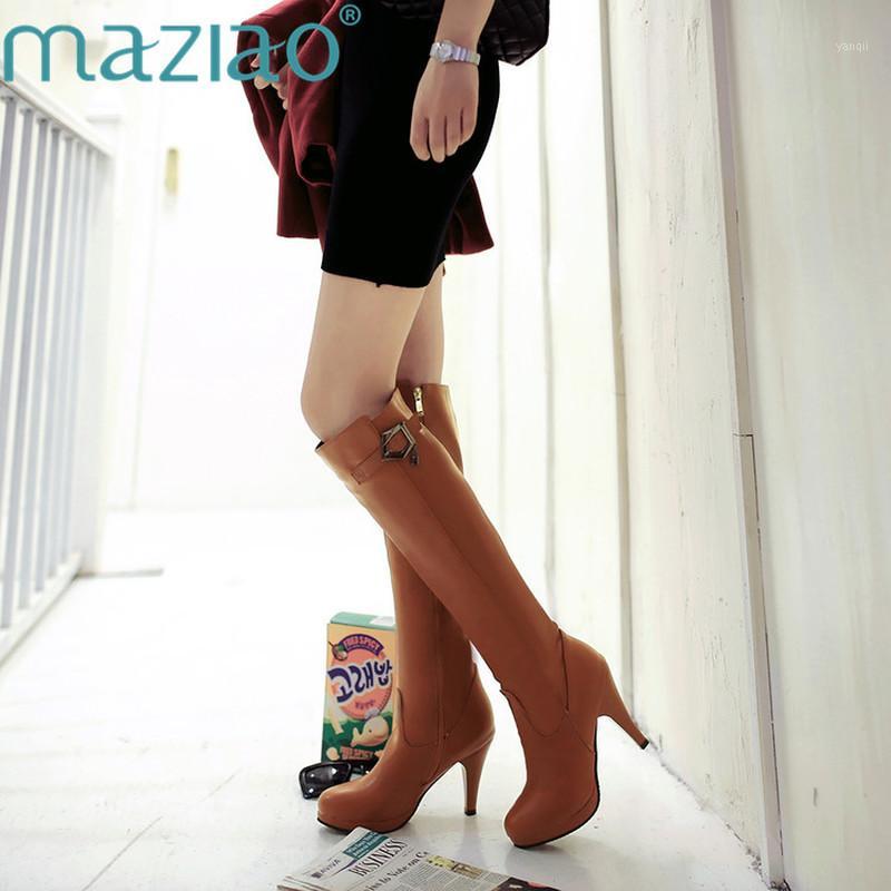 MAZIAO Plus Size33- 48 Hot Autumn Winter Knee High Boots Women High Heels Long Boots Soft PU Leather Buckle Fashion Shoes Woman1, Black
MAZIAO Plus Size33- 48 Hot Autumn Winter Knee High Boots Women High Heels Long Boots Soft PU Leather Buckle Fashion Shoes Woman1, Black