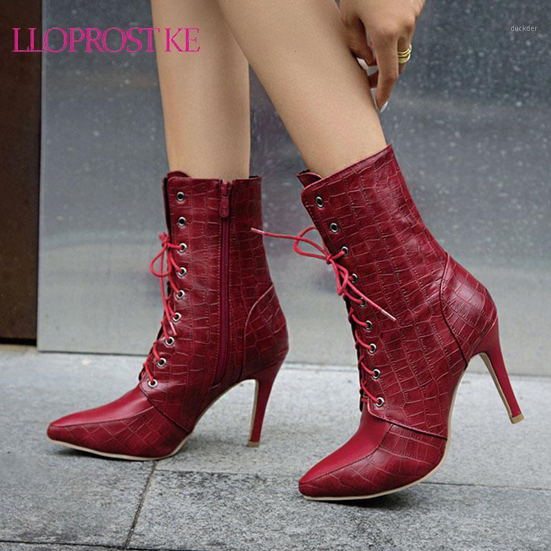 Lloprost ke 2021 Large size 34-50 women boots stiletto high heels pointed toe ankle boots autumn winter lace up ladies shoes1, Black
Lloprost ke 2021 Large size 34-50 women boots stiletto high heels pointed toe ankle boots autumn winter lace up ladies shoes1, Black