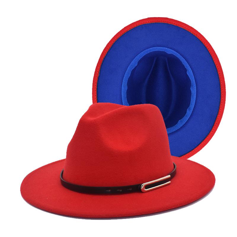 Wide Brim Hats Classic Red Fedora Hat Wool Felt Jazz Belt Buckle Men Vintage Elegant Women Trilby Cap F109, Black
Wide Brim Hats Classic Red Fedora Hat Wool Felt Jazz Belt Buckle Men Vintage Elegant Women Trilby Cap F109, Black