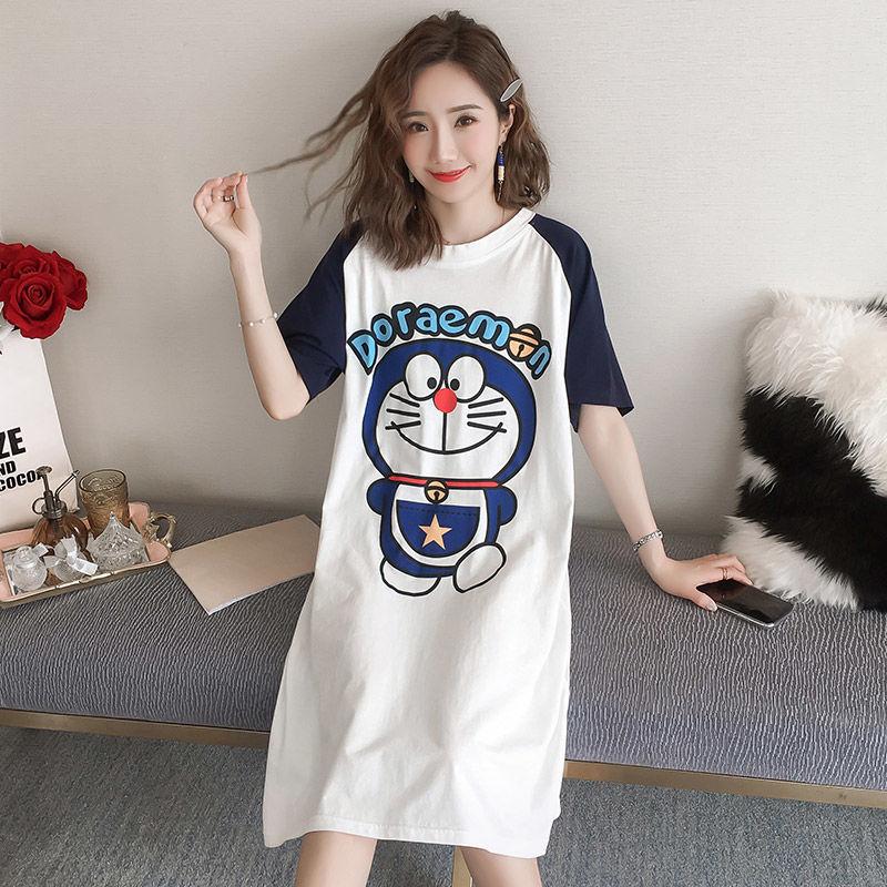 Large Size Women Summer Korean Pijama Loose Cute Nightwear Cartoon Nightdress Ladies Sleeping Shirt Dress Long Sleepwear Cotton
Large Size Women Summer Korean Pijama Loose Cute Nightwear Cartoon Nightdress Ladies Sleeping Shirt Dress Long Sleepwear Cotton