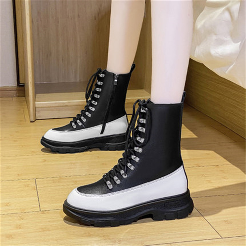 Women's 2021 New Black Zip Woman Chunky Lacing Boot Autumn Leather Boots for Ladies Shoes 0G9K
Women's 2021 New Black Zip Woman Chunky Lacing Boot Autumn Leather Boots for Ladies Shoes 0G9K