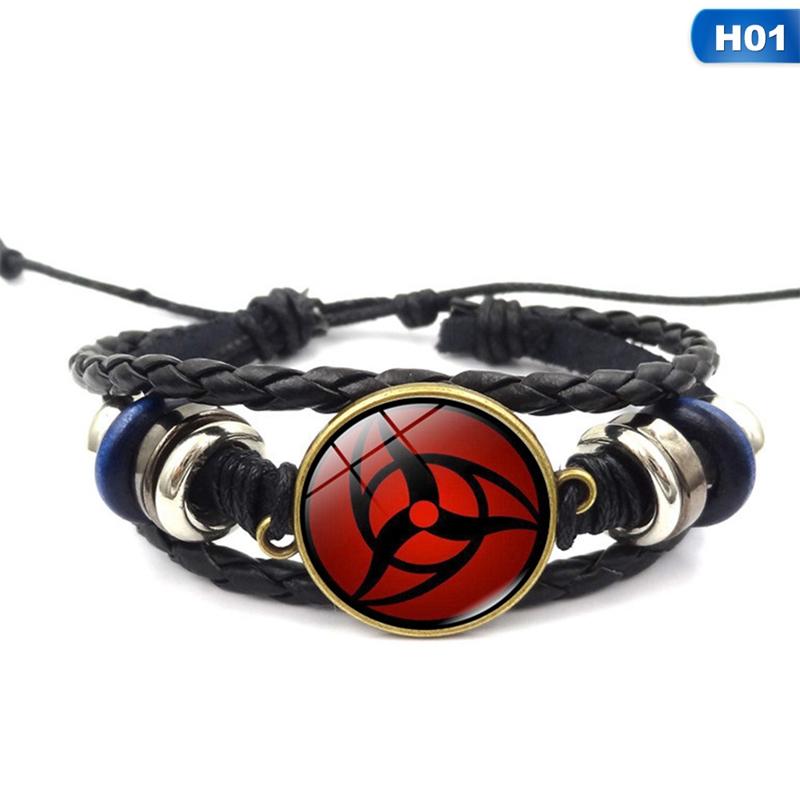 Sharingan Eye Bracelet Anime Naruto Braided Leather Bracelet Naruto Sasuke Uchiha Clan Rinnegan Taichi Kakashi Cosplay Jewelry
Sharingan Eye Bracelet Anime Naruto Braided Leather Bracelet Naruto Sasuke Uchiha Clan Rinnegan Taichi Kakashi Cosplay Jewelry