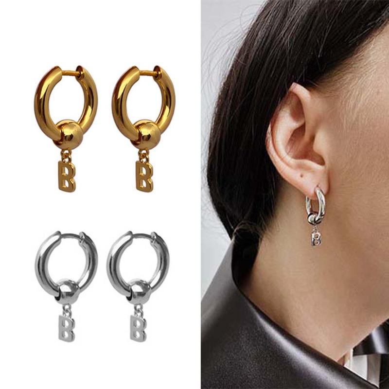 Simple Metal B Letter Gold Hoop Earrings Removable Round Circle Earrings For Women Girls Men Jewelry
Simple Metal B Letter Gold Hoop Earrings Removable Round Circle Earrings For Women Girls Men Jewelry