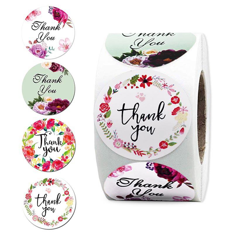 500Pcs/roll Floral Thank You Sticker For Seal Label Scrapbooking Christmas Sticke Decoration Sticker Stationery
500Pcs/roll Floral Thank You Sticker For Seal Label Scrapbooking Christmas Sticke Decoration Sticker Stationery