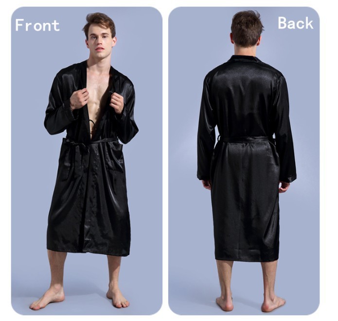 C&Fung quick custom Personalized Mens Satin Robe Man Dress groom gowns lounge robes bridal party kimono party favors gift robes 201109