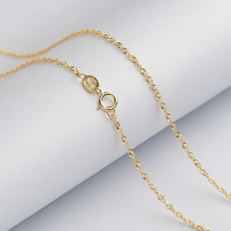 1.3mm Pure Sliver Snake Chain Necklace White Gold Yellow Gold Rose Color Sterling Silver Chain
1.3mm Pure Sliver Snake Chain Necklace White Gold Yellow Gold Rose Color Sterling Silver Chain