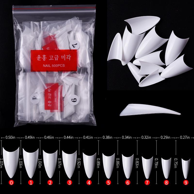 500PCS Naturel White Clear V Sharp End Short/Half Length French Style False Nail Tips Acrylic Fake False Fingernail Tip Manicure
500PCS Naturel White Clear V Sharp End Short/Half Length French Style False Nail Tips Acrylic Fake False Fingernail Tip Manicure