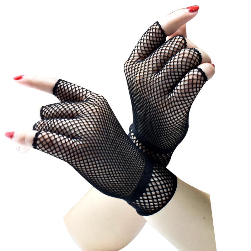 Sexy Fishing Net Mesh Short Half Finger Black Decoration Gloves Theme Party Etiquette Bar Pole Dance Elasticity Thin Cosplay
Sexy Fishing Net Mesh Short Half Finger Black Decoration Gloves Theme Party Etiquette Bar Pole Dance Elasticity Thin Cosplay