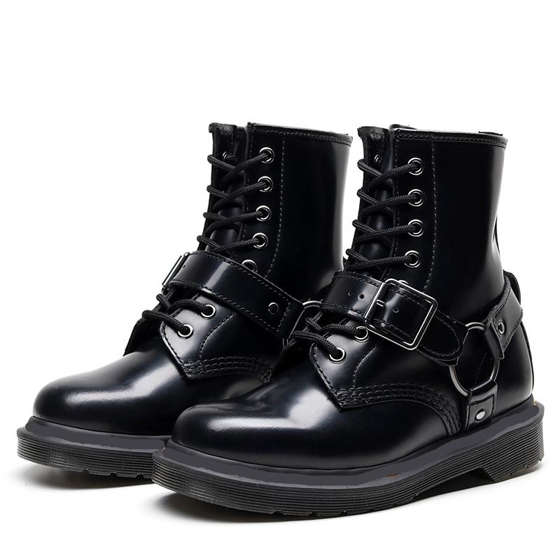 Buckle designer martin women boots real leather round toe fashion lady motorcycle short booties winter shoes size 35-41, Black
Buckle designer martin women boots real leather round toe fashion lady motorcycle short booties winter shoes size 35-41, Black