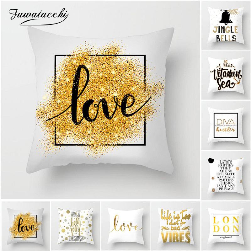 Fuwatacchi Letter Love Cushion Cover Cotton Linen Gold And White Pillow Case Home Bedroom Sofa Decor Polyester Pillow Case, Pc03339
Fuwatacchi Letter Love Cushion Cover Cotton Linen Gold And White Pillow Case Home Bedroom Sofa Decor Polyester Pillow Case, Pc03339