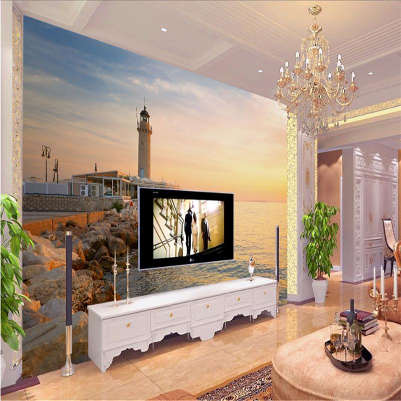 Custom Photo Wallpaper 3D Stereo Embossed Wallpaper Sunset Under The Lighthouse Of The Aegean Sea For Living Room TV Background, As shown
Custom Photo Wallpaper 3D Stereo Embossed Wallpaper Sunset Under The Lighthouse Of The Aegean Sea For Living Room TV Background, As shown