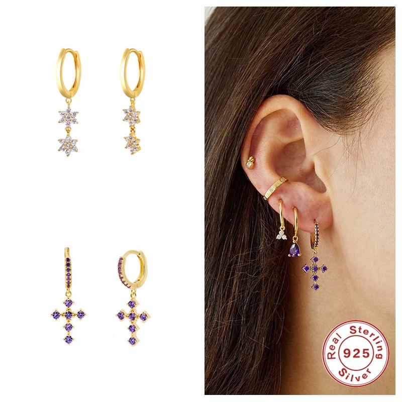 Aide 925 Sterling Silver Snowflake Huggies Earrings Hoops Piercing Loops Ohrringe Pendiente Crystal CZ Round Cross Love Jewel
Aide 925 Sterling Silver Snowflake Huggies Earrings Hoops Piercing Loops Ohrringe Pendiente Crystal CZ Round Cross Love Jewel