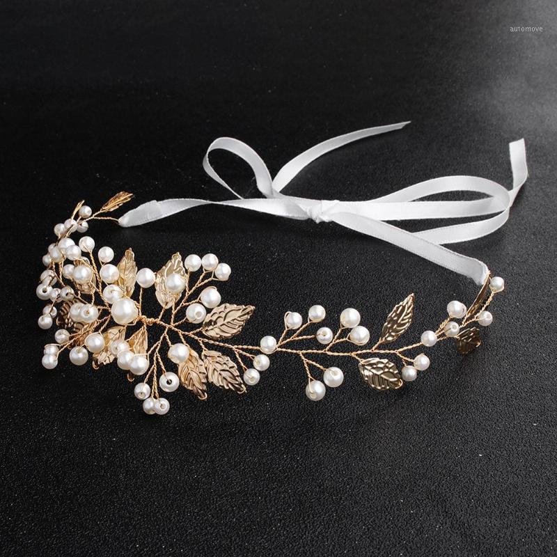 Pearl Gold Color Leaf Headbands Wedding Hair Accessories Jewelry Handmade Hair Ornament Women Bridal Hairbands Tiara1
Pearl Gold Color Leaf Headbands Wedding Hair Accessories Jewelry Handmade Hair Ornament Women Bridal Hairbands Tiara1