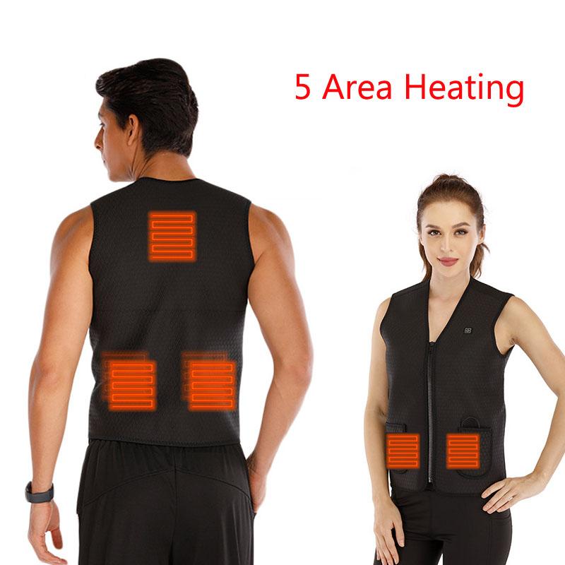 Electric Heated Vest Jacket USB Infrared 5 Areas Heating winter Warm Smart Thermal Clothing Men Women Outdoor Fishing Hunting, Black
Electric Heated Vest Jacket USB Infrared 5 Areas Heating winter Warm Smart Thermal Clothing Men Women Outdoor Fishing Hunting, Black