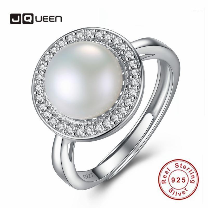 Cluster Rings JQUEEN 925 Sterling Silver Women Round Elegant Fashion Ladies Cubic Zirconia 9-9.5mm Natural Freshwater Pearls Open Ring1
Cluster Rings JQUEEN 925 Sterling Silver Women Round Elegant Fashion Ladies Cubic Zirconia 9-9.5mm Natural Freshwater Pearls Open Ring1