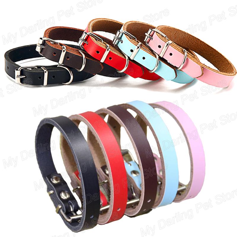 

Leather Adjustable Dog Collar Tag for Cats Necklace Collar for Small Large Dogs Outdoor Puppy Training Dog Accessories MP0061