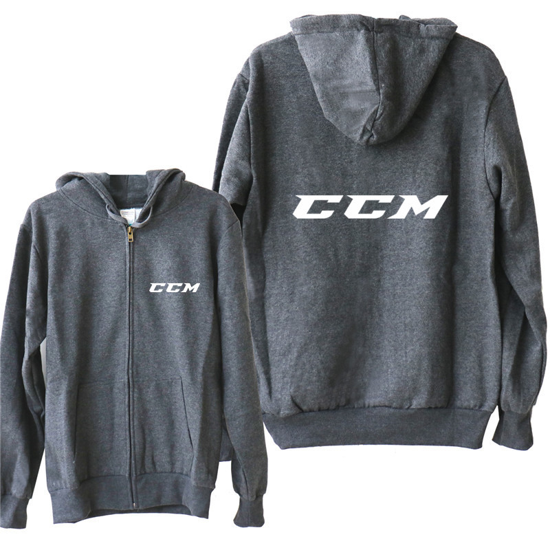 New CCM Hoodies Autumn Fleece Zipper Jacket CCM Sweatshirt Men Pullover Y201001