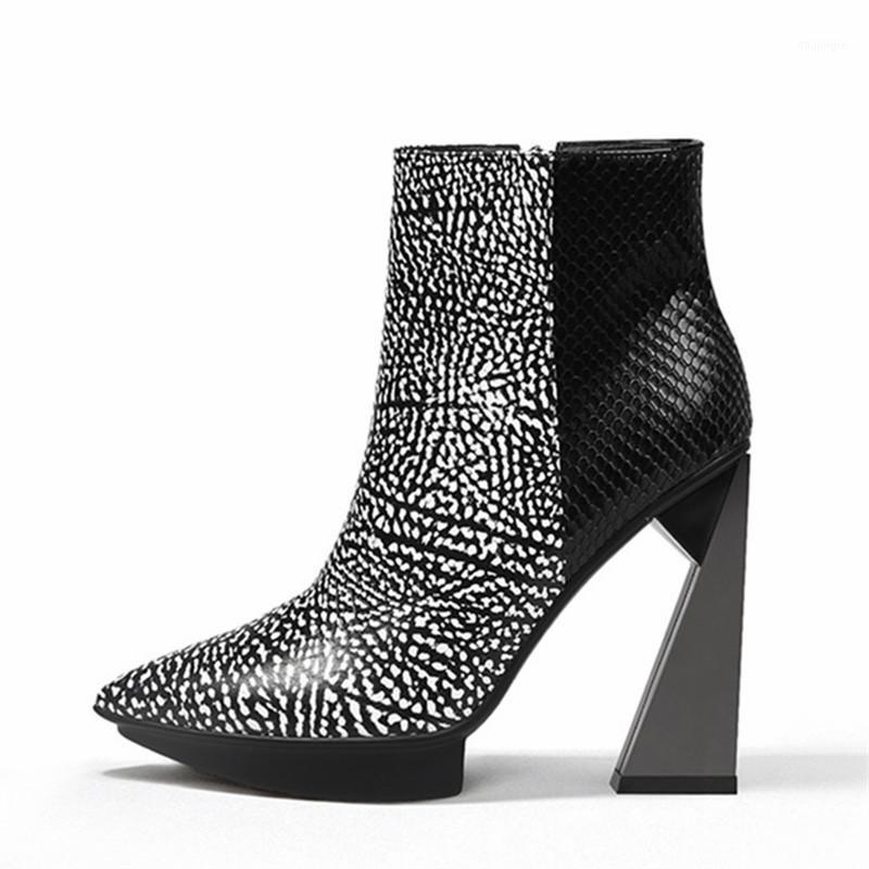 Mixed Color Pointed Toe Women Ankle Boots Ladies Platform Pumps Short Booties 11CM Strange High Heel Shoes Woman1, Black
Mixed Color Pointed Toe Women Ankle Boots Ladies Platform Pumps Short Booties 11CM Strange High Heel Shoes Woman1, Black