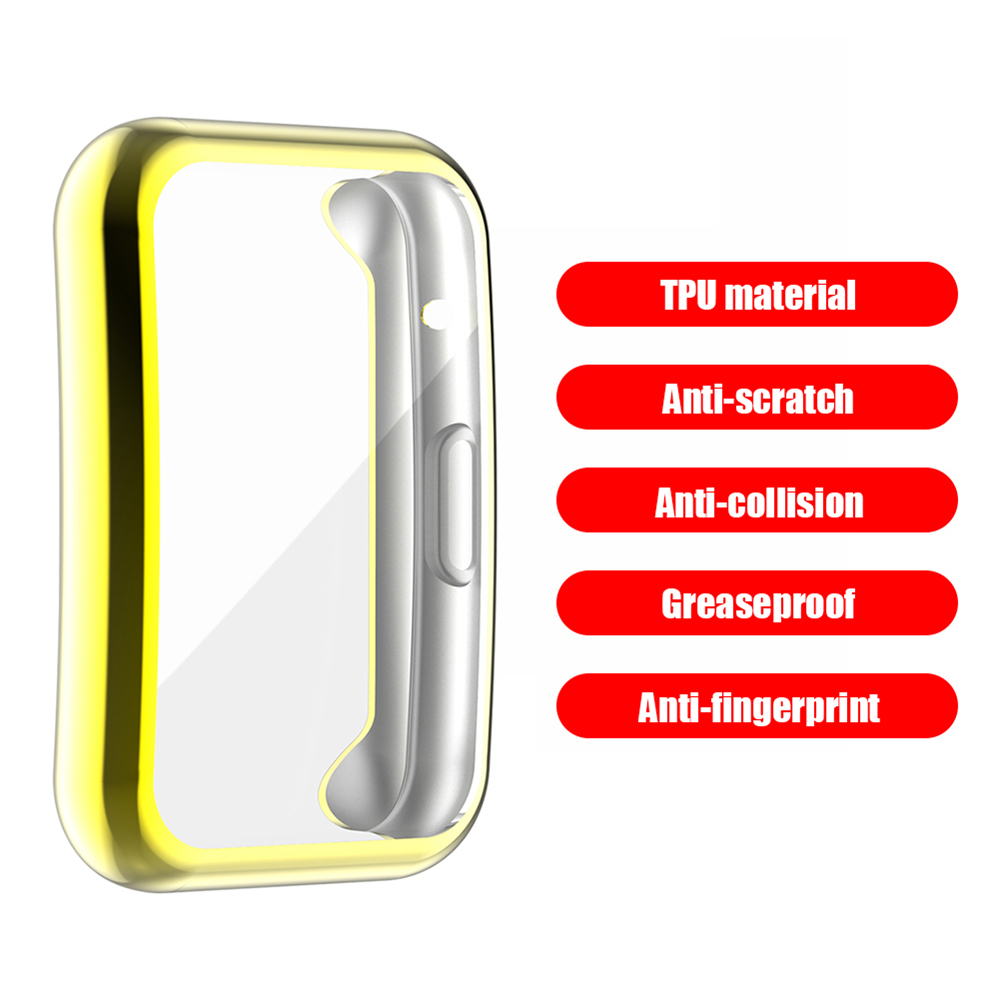 TPU Case For Huawei Watch Fit Strap Band Protective Bumper Cover Accessories Soft Full Screen Glass free shipping