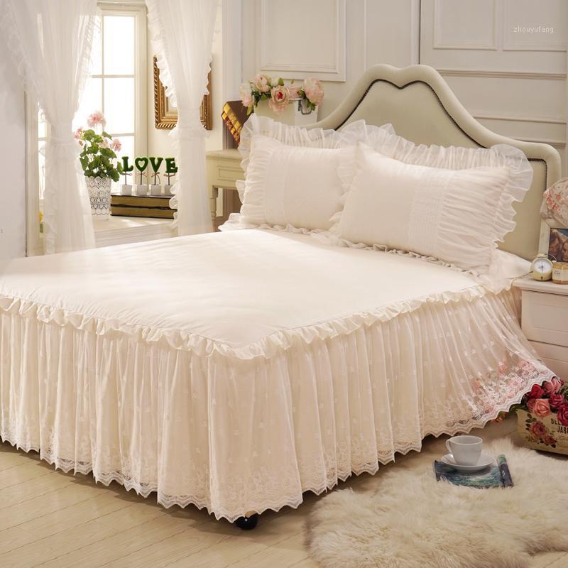 Bedding Sets 1 Piece Bed Skirt +2pieces Pillowcaseswhite Lace Set Princess Bedspreads Sheet For Girl Cover King
Bedding Sets 1 Piece Bed Skirt +2pieces Pillowcaseswhite Lace Set Princess Bedspreads Sheet For Girl Cover King