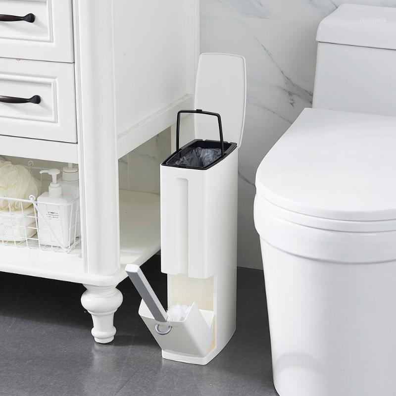 Creative Plastic Bathroom Trash Can with Toilet Brush Waste Dustbin Garbage Bucket Bathroom Space Saving Trash Can Toilet Brush1, Clear
Creative Plastic Bathroom Trash Can with Toilet Brush Waste Dustbin Garbage Bucket Bathroom Space Saving Trash Can Toilet Brush1, Clear