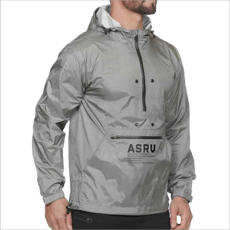 Spring And Autumn New Men'S Fashion Sport Coat Windbreaker Men'S Thin Coat Hooded Casual Windproof Rain Jacket 201116