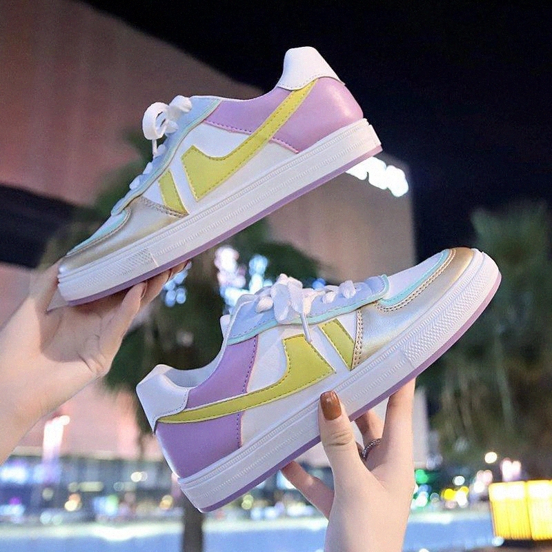 Women Vulcanized Shoes Young Gilrs Mixed Color Woman Flat Sneakers Breathable Spring Autumn Female Lace Up Shoes Casual Footwear #s59v, Black
Women Vulcanized Shoes Young Gilrs Mixed Color Woman Flat Sneakers Breathable Spring Autumn Female Lace Up Shoes Casual Footwear #s59v, Black