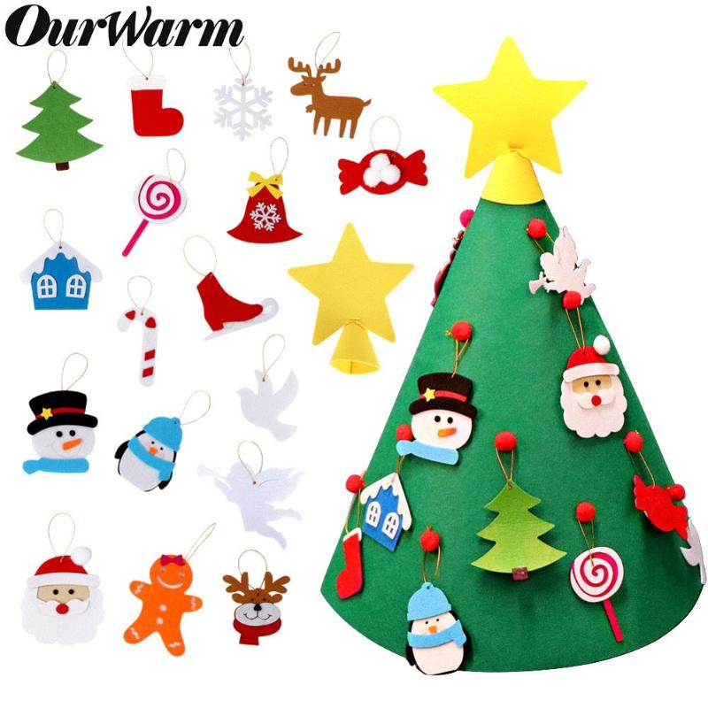 OurWarm 3D DIY Toddler Felt Christmas Tree with Santa Clause Snowman Ornaments Tree Toys Kids Gifts New Year Decorations Navidad
OurWarm 3D DIY Toddler Felt Christmas Tree with Santa Clause Snowman Ornaments Tree Toys Kids Gifts New Year Decorations Navidad