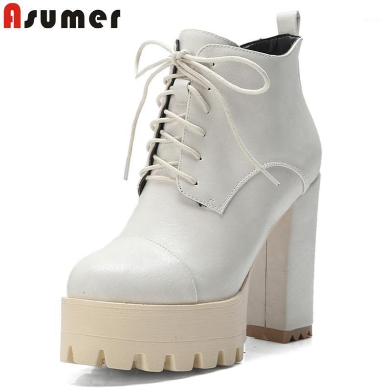 ASUMER 2020 fashion autumn winter boots round toe zip ankle boots round toe lace up platform high heels ladies big size1, Beige
ASUMER 2020 fashion autumn winter boots round toe zip ankle boots round toe lace up platform high heels ladies big size1, Beige