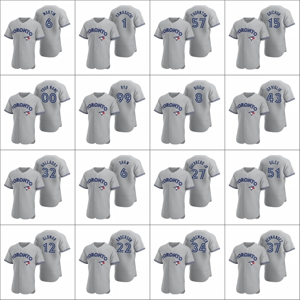 Toronto\rBlue Jays Men #12 Roberto Alomar 27 Vladimir Guerrero Jr. 99 Hyun-Jin Ryu Custom Women Youth Gray Authentic 2020 Road Jersey, Blue;black
Toronto\rBlue Jays Men #12 Roberto Alomar 27 Vladimir Guerrero Jr. 99 Hyun-Jin Ryu Custom Women Youth Gray Authentic 2020 Road Jersey, Blue;black
