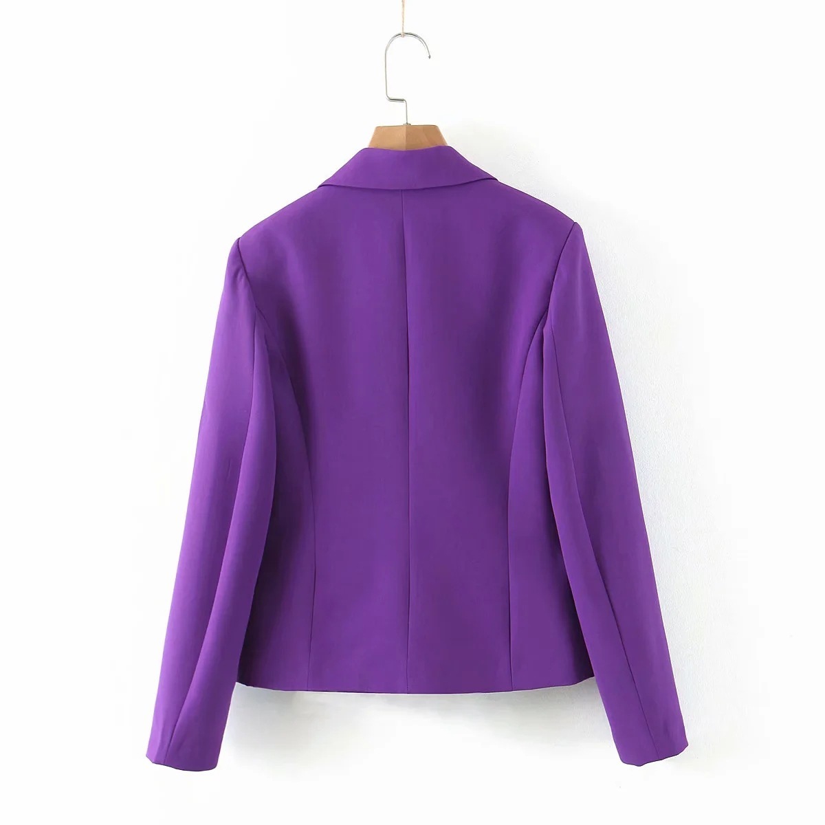 2020 spring and autumn new casual women's suit pants twopiece Fashion Purple Short Ladies Blazer Elegant trousers T200818